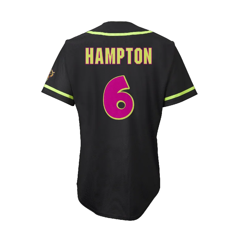 Party Animals Reece Hampton #6 EvoShield Jersey - Black Dynamic Men's High