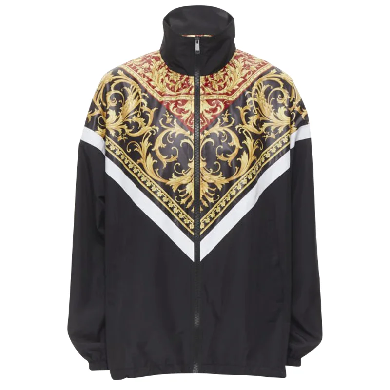 Versace Le Pop Classique Barocco print nylon track jacket Refined Men's Hand