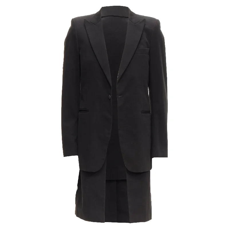 Raf Simons cotton detachable laye longline coat jacket Elegant Men's Cashmere