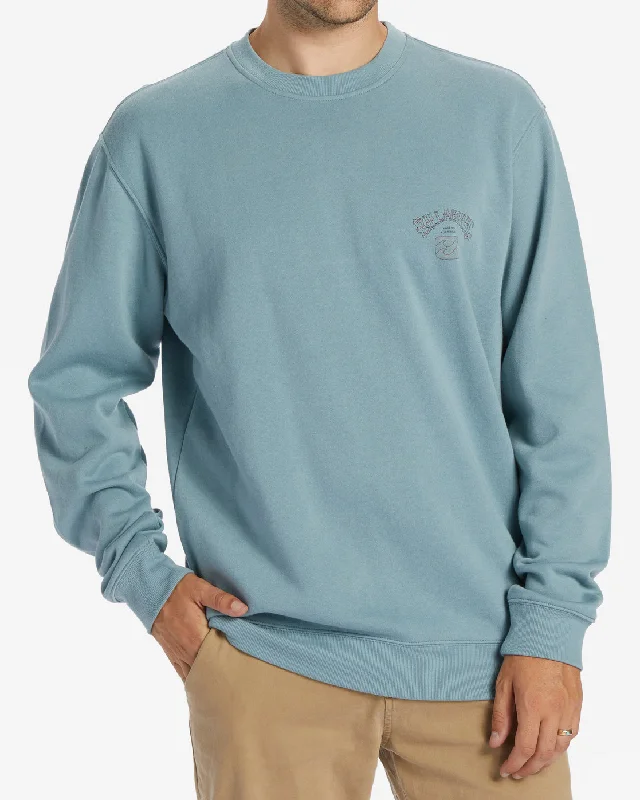 Short Sands Sweatshirt - Washed Blue Laid