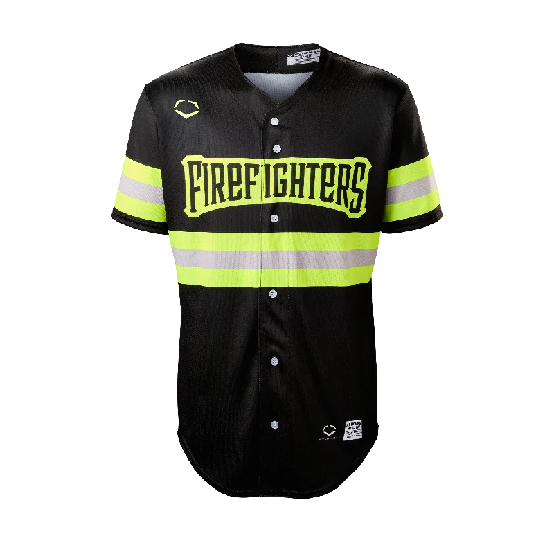 Youth Firefighters EvoShield Jersey - Black Reflective Unique Men's Upcycled