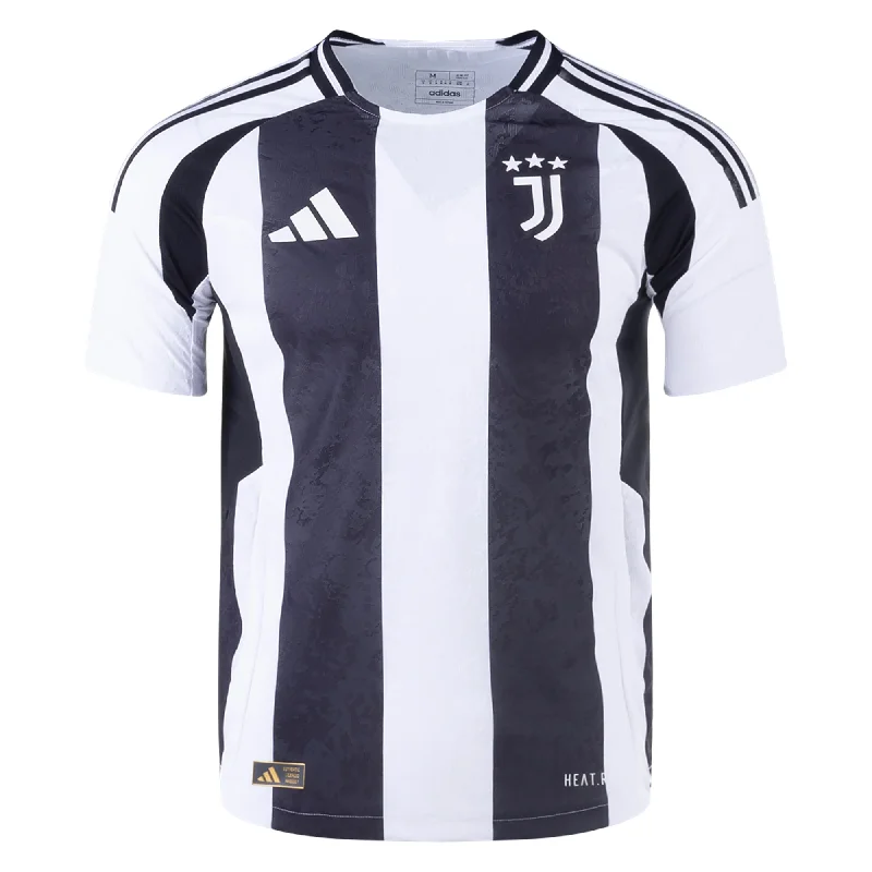 adidas Juventus Authentic Home Jersey 24/25 (White/Black) Practical Men's Multi