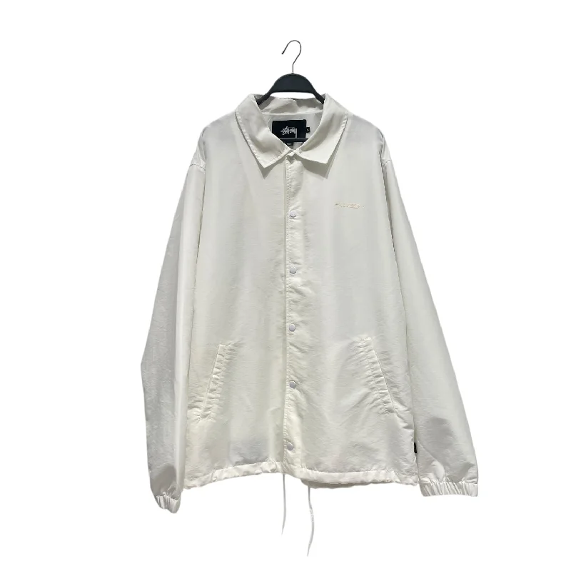 STUSSY/Windbreaker/XL/Polyester/WHT/ Earthy Men's Hemp