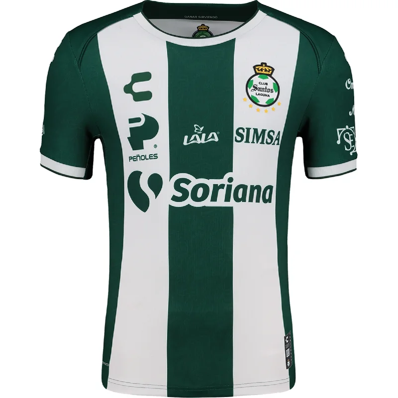 Charly Santos Laguna Home Jersey 24/25 (Green/White) Traditional Men's Country