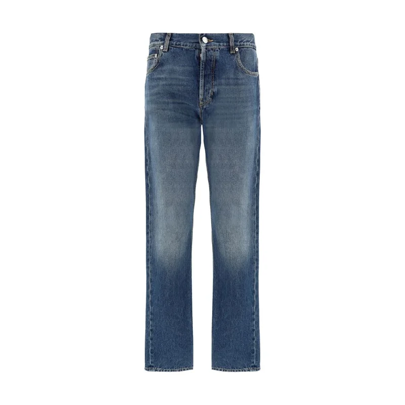 Alexander McQueen Men's Jeans Elegant Men's Formal 