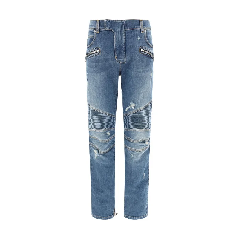 Balmain Biker Men's Jeans Refined Men's Hand