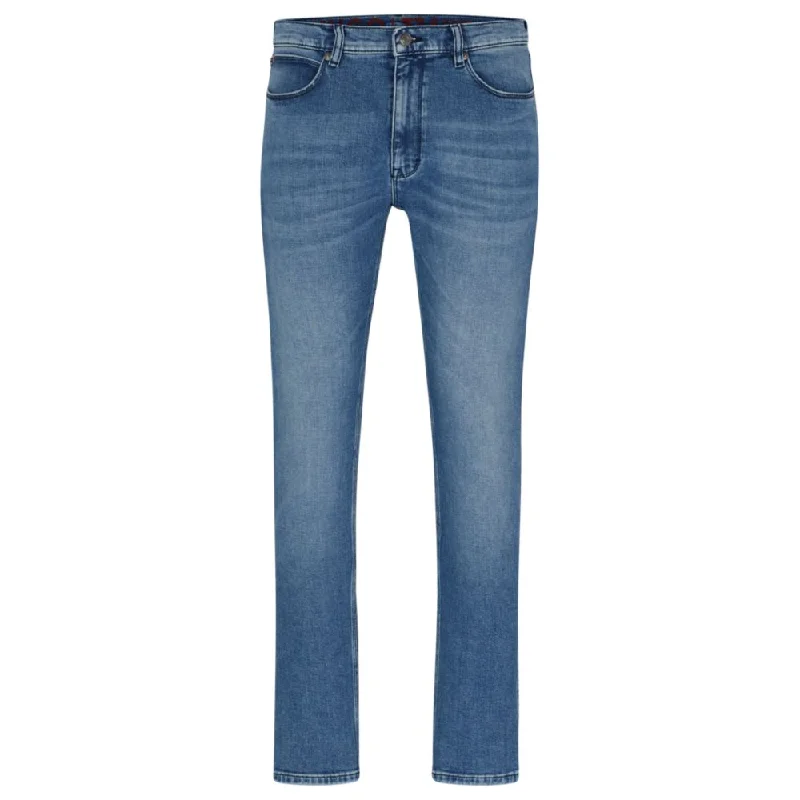 Extra-slim-fit jeans in blue super-soft denim Casual Men's Japanese 