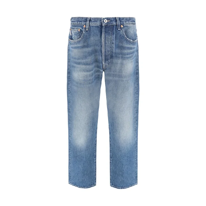 Valentino Pap Men's Jeans Trendy Men's Oversized