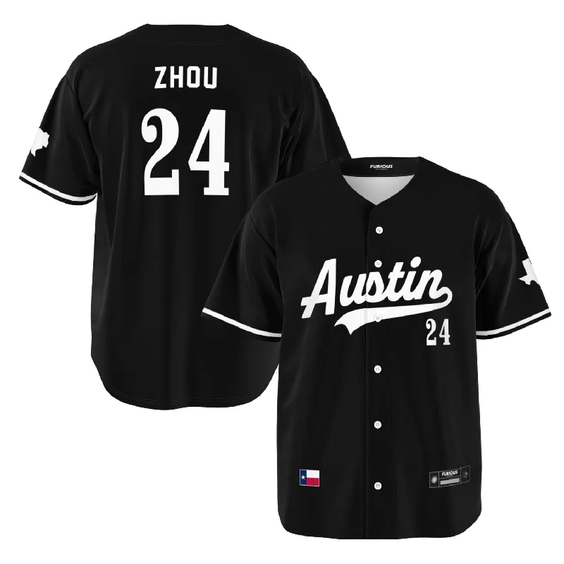 Zhou - Jet Black Austin Jersey Tailored