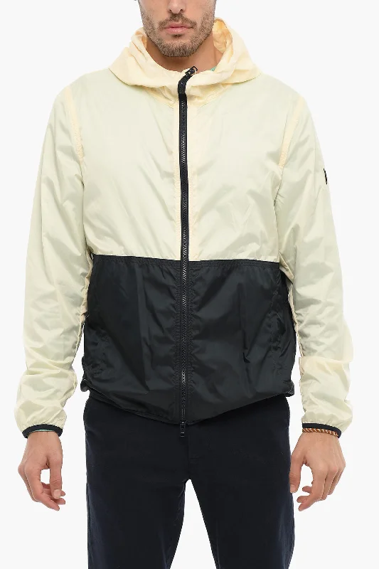 Woolrich Two-Tone SOUTHBAY Windbreaker Jacket with Hood Stylish Men's Tropical 