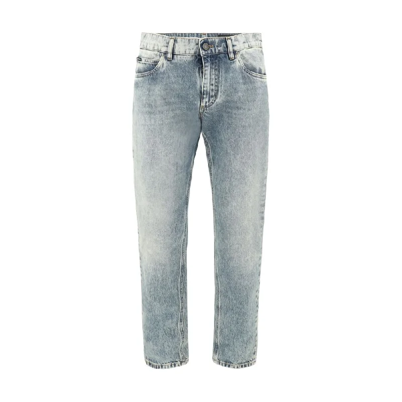 Dolce & Gabbana Worn-effect Men's Jeans Youthful Men's Pop