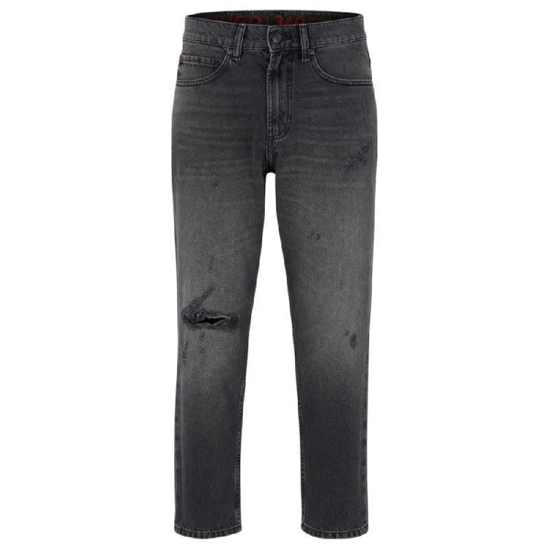 Regular-fit jeans in gray rigid denim Relaxed Men's Australian 