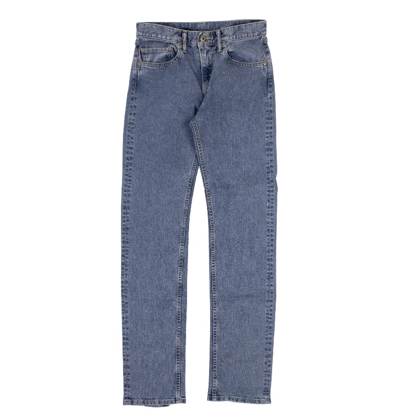 Vlone Zipper Jeans - Blue Cool Men's Distressed