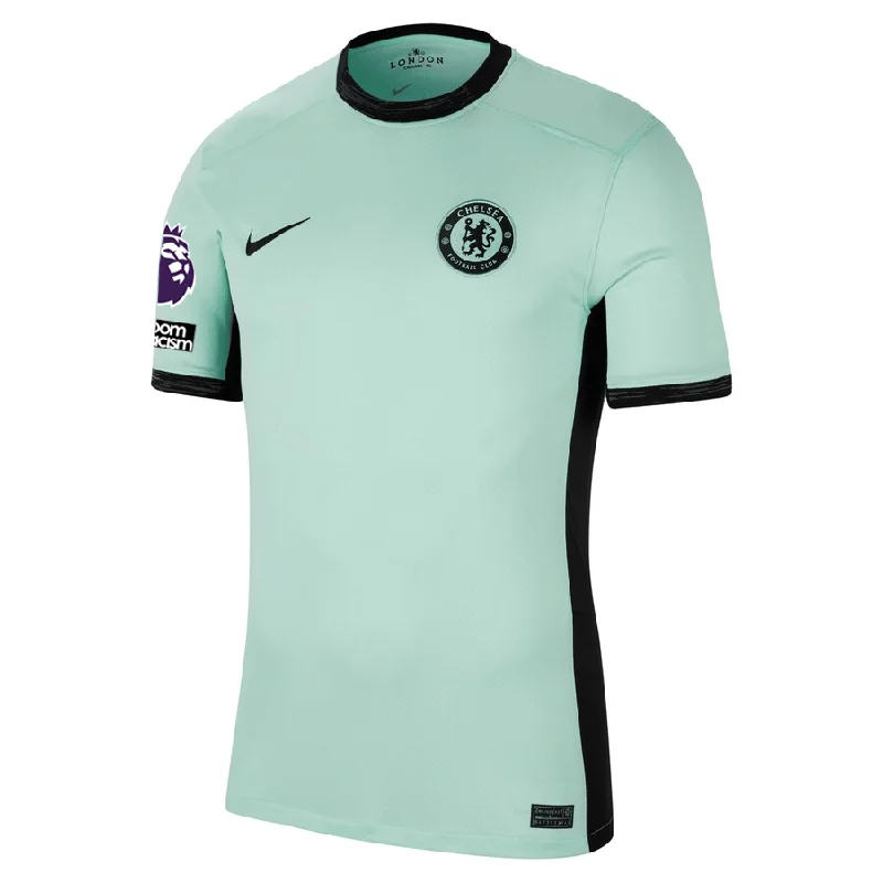 Nike Chelsea Third Jersey w/ EPL + No Room For Racism Patches 23/24 (Mint Foam/Black) Sleek Men's Contemporary 