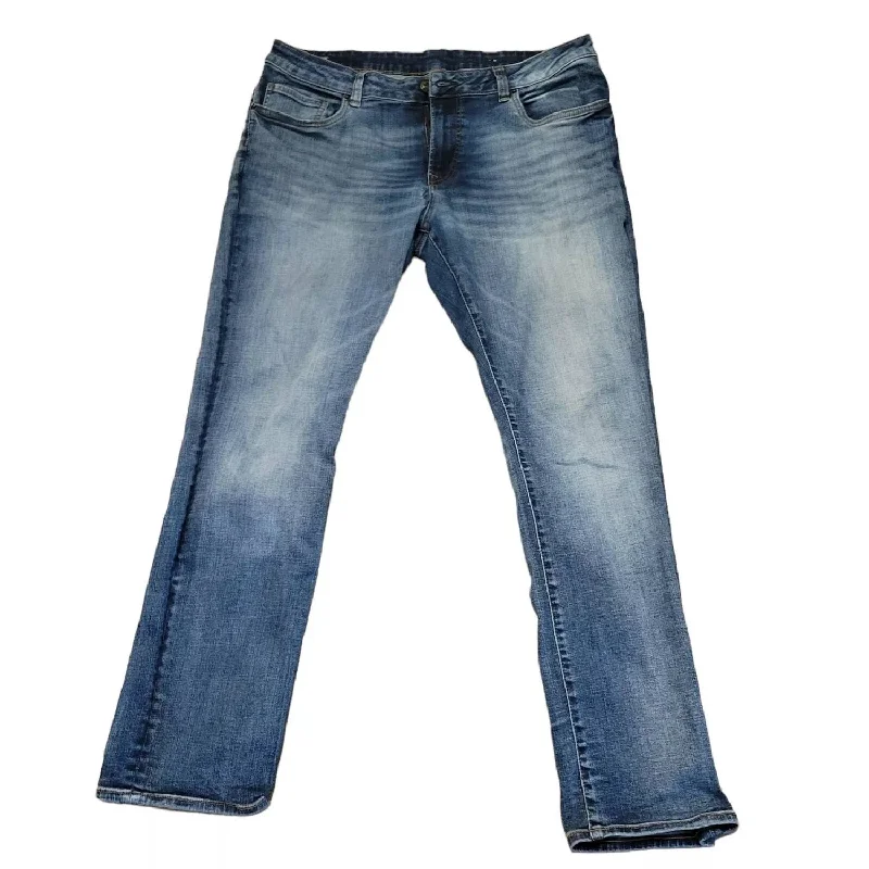 Men's We Are Denim Slim Ash Distressed Jeans In Blue Classic Men's Pin