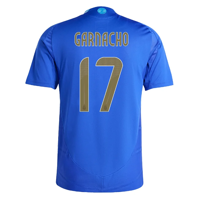 adidas Argentina Authentic Alejandro Garnacho Away Jersey 24/25 (Lucid Blue/Blue Burst) Casual Men's Loose