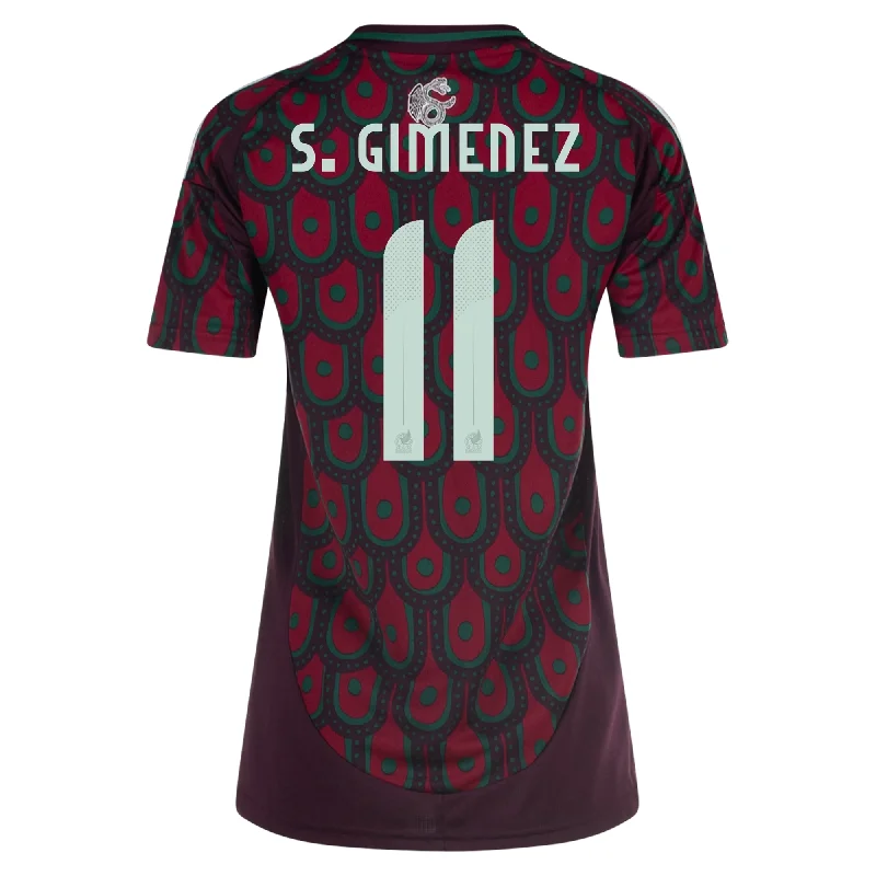 adidas Womens Mexico Santiago Giménez Home Jersey 24/25 (Multicolor) Organic