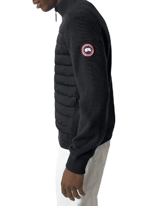 Canada Goose Hybridge Wool Knit Down Jacket Stylish Men's Tropical 