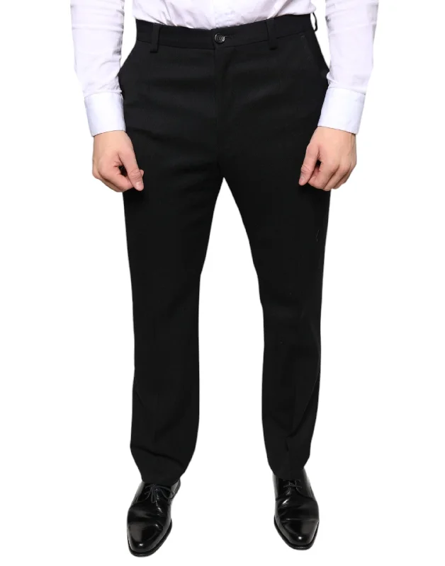 Dolce & Gabbana  Wool Skinny Men Dress Men's Pants Practical Men's Multi