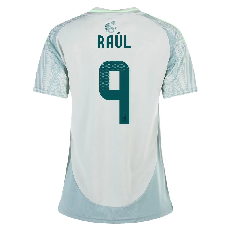 adidas Womens Mexico Raúl Jiménez Away Jersey 24/25 (Linen Green) Stylish Men's Tropical 