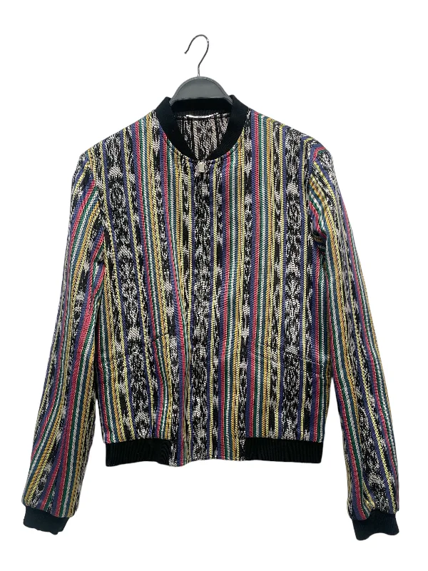 YVES SAINT LAURENT/Flight Jkt/M/Cotton/MLT/Stripe/varsity multi color Elegant Men's Formal 