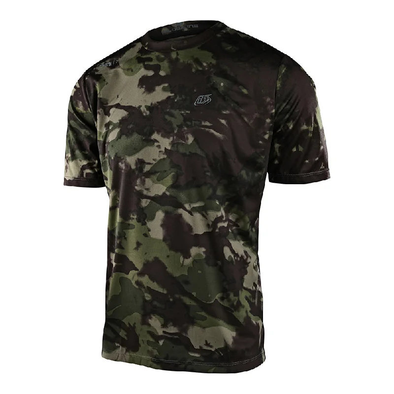 Flowline SS Jersey Covert Army Green Preppy Men's College