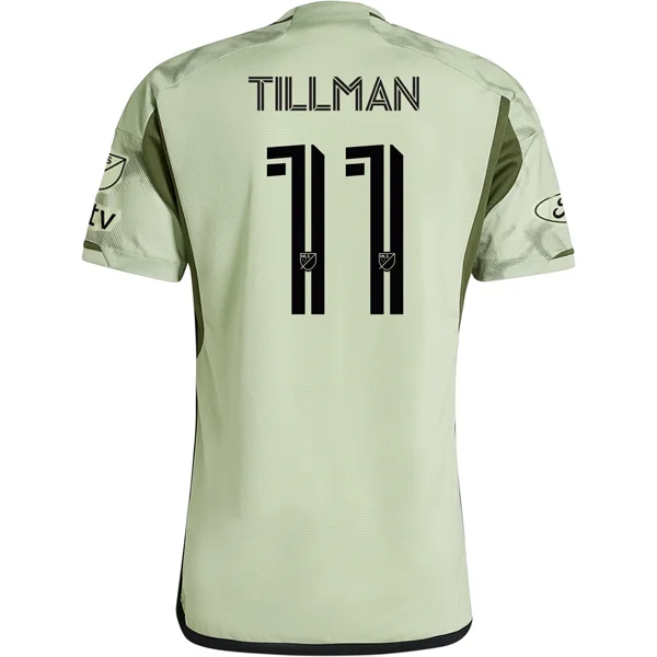 adidas LAFC Authentic Timothy Tillman Away Jersey w/ MLS + Apple TV + Ford Patches 24/25 (Magic Lime) Sporty Men's Athleisure 