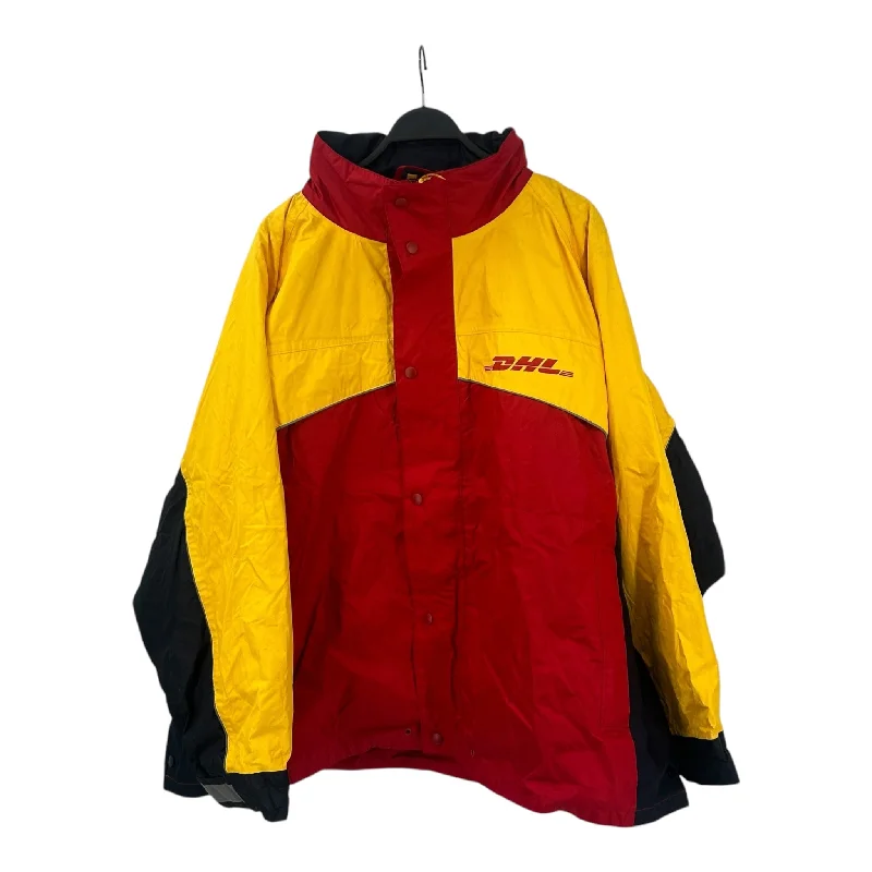 Vintage/DHL/Mountain Parka/Yellow/Nylon/ 2XL Streetwear Style