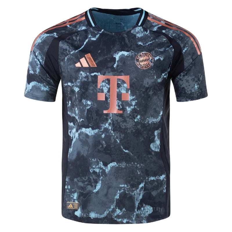 adidas Bayern Munich Authentic Away Jersey 24/25 (Black/Copper/Blue) Confident Men's Power