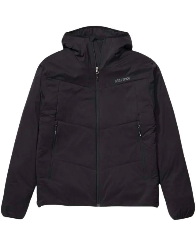 Men's Novus 2.0 Hoody Jacket In Black Sharp Men's Italian