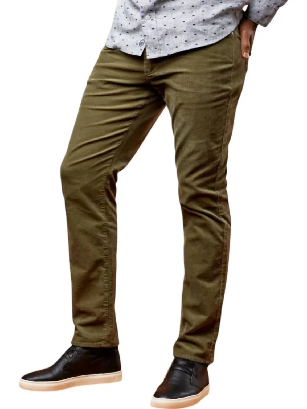 Harrison Corduroy Pants In Hunter Modern Men's Tech