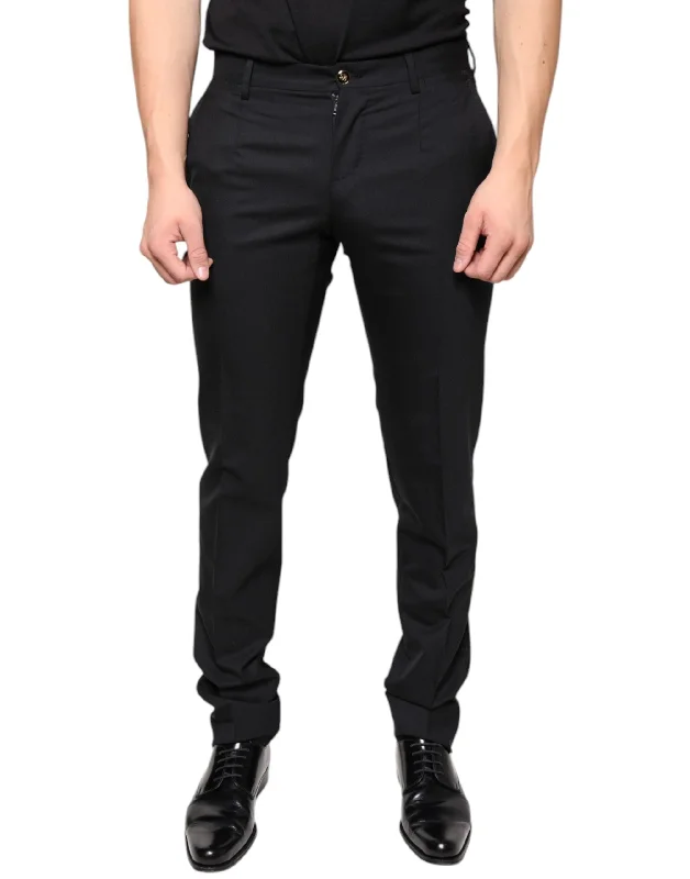 Dolce & Gabbana  Wool Skinny Men Dress Men's Pants Organic