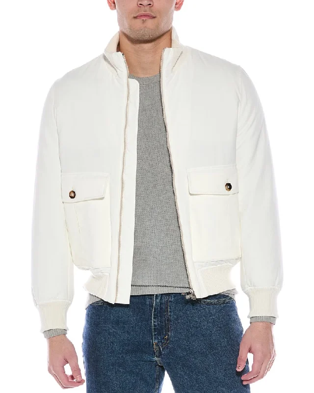 Brunello Cucinelli Bomber Jacket Hip Men's Retro