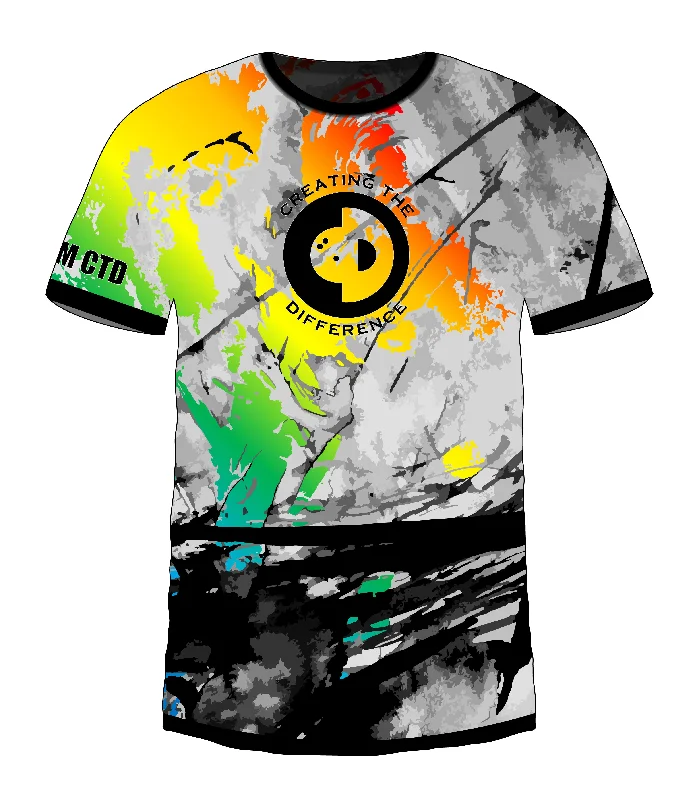 Sketch Rainbow Jersey Rugged Men's Outdoor 