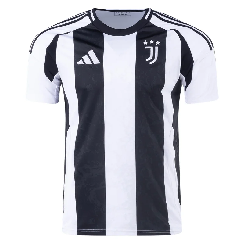 adidas Juventus Home Jersey 24/25 (White/Black) Polished Men's Silk