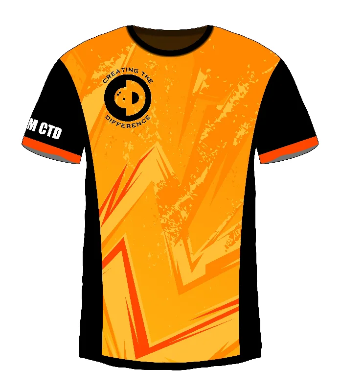 Jagged Orange Jersey Monochromatic All