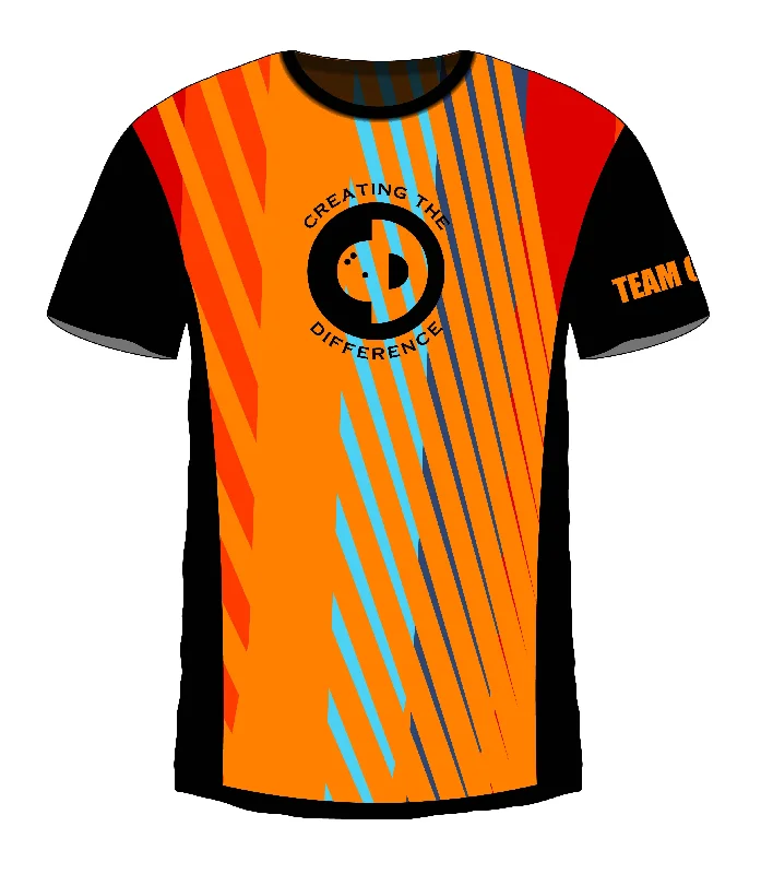 Jet Orange Jersey Sporty Men's Tennis