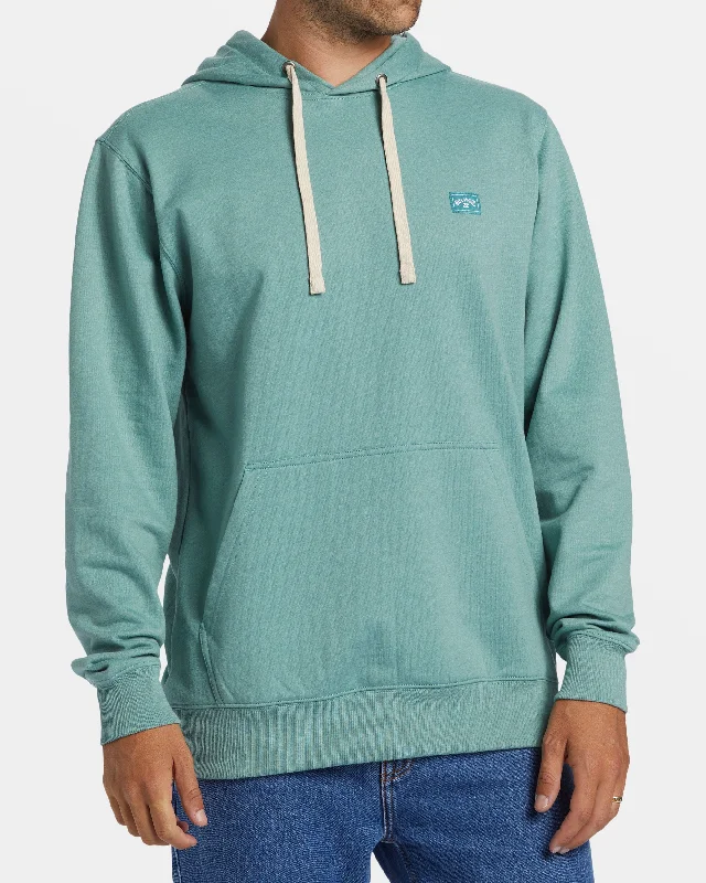 All Day Hoodie - Dusty Teal Edgy Men's Punk