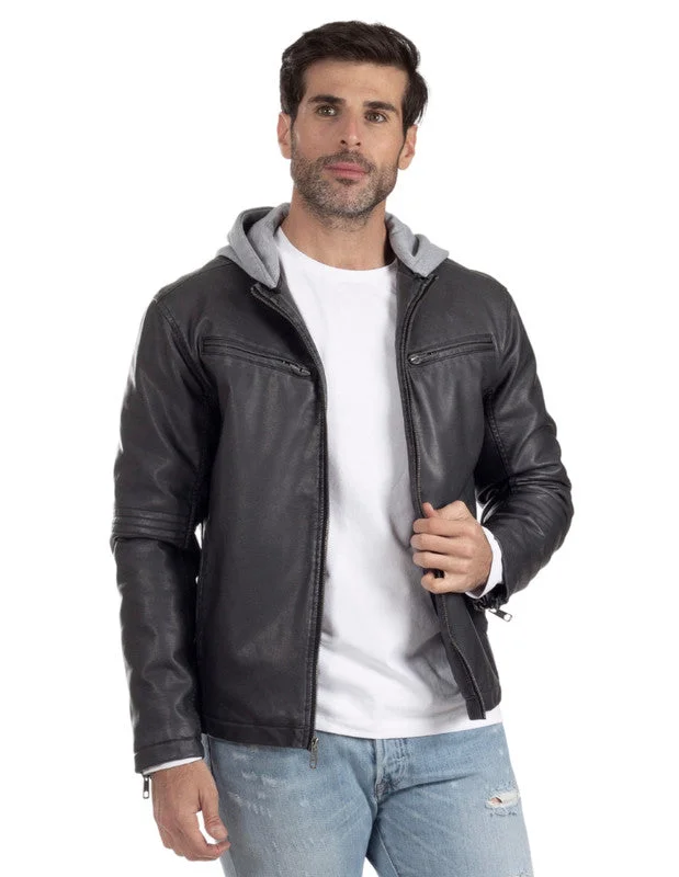 LEE Mens Classic Dean Jacket With Hoodie Minimalist Men's Casual 