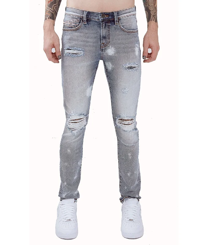 PUNK SUPER SKINNY STRETCH IN BLEACH Casual Men's Japanese 