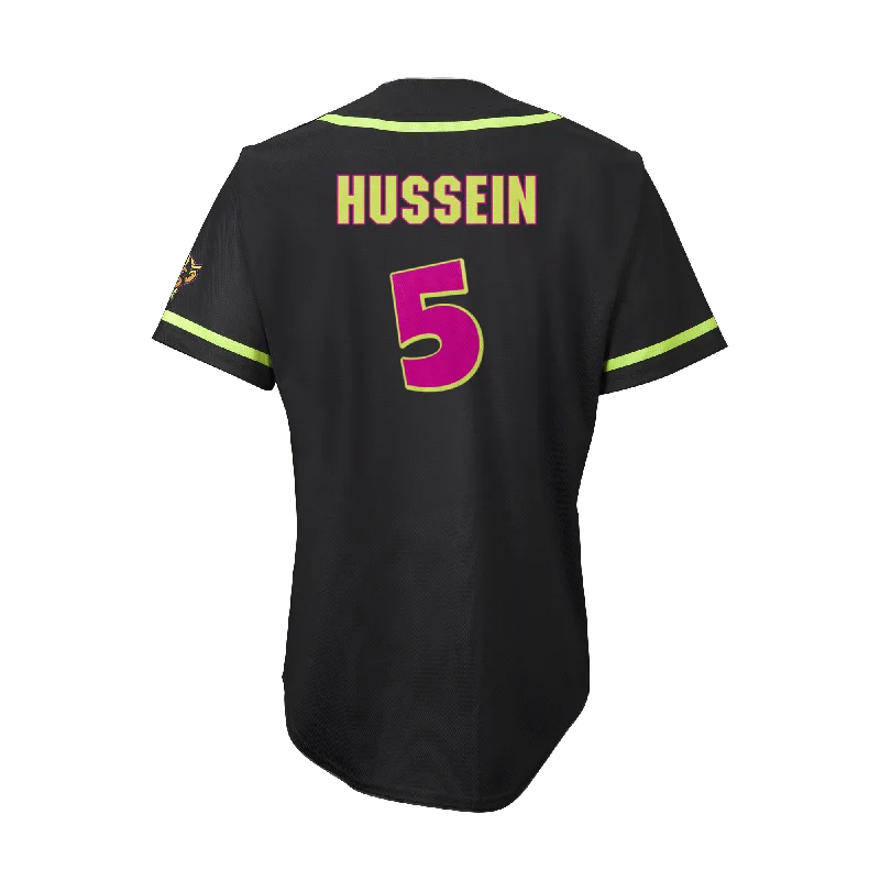 Party Animals Jorden Hussein #5 EvoShield Jersey - Black Cozy Men's Winter