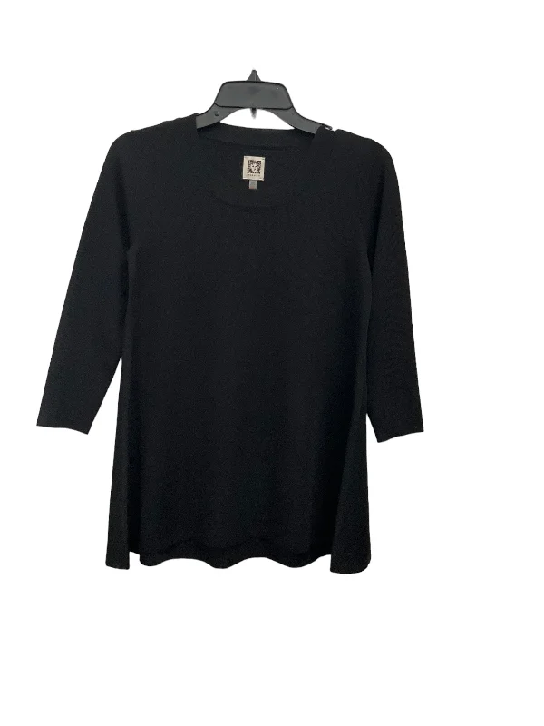 Black Top 3/4 Sleeve Anne Klein, Size Xxs Sporty Men's Athleisure 