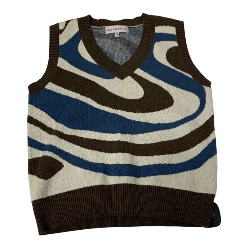 Vest Sweater By Willow & Wind In Multi-colored, Size: M Relaxed Men's Australian 