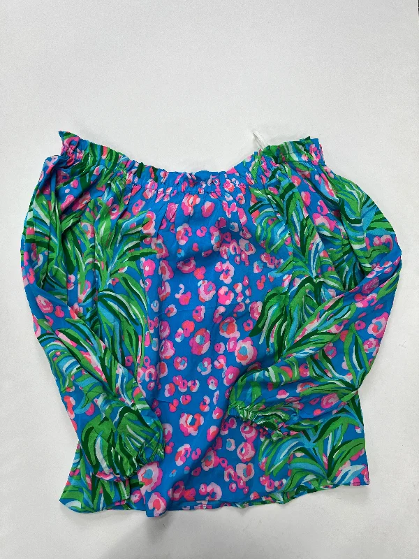 Multi-colored Top Long Sleeve Lilly Pulitzer NWT, Size Xs Dynamic Men's Glow