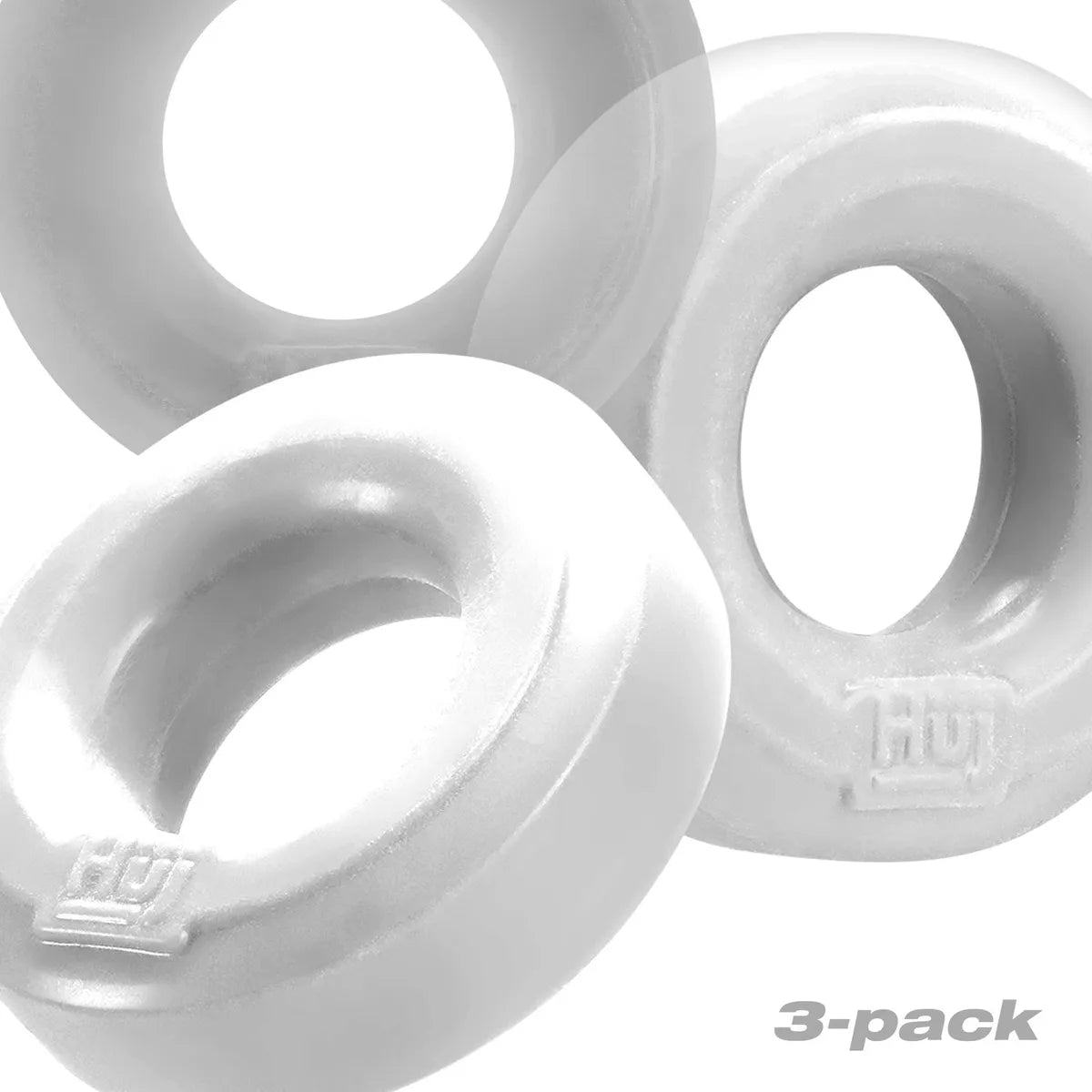 HUJ c-ring 3-pack clear/white Practical Men's Quick