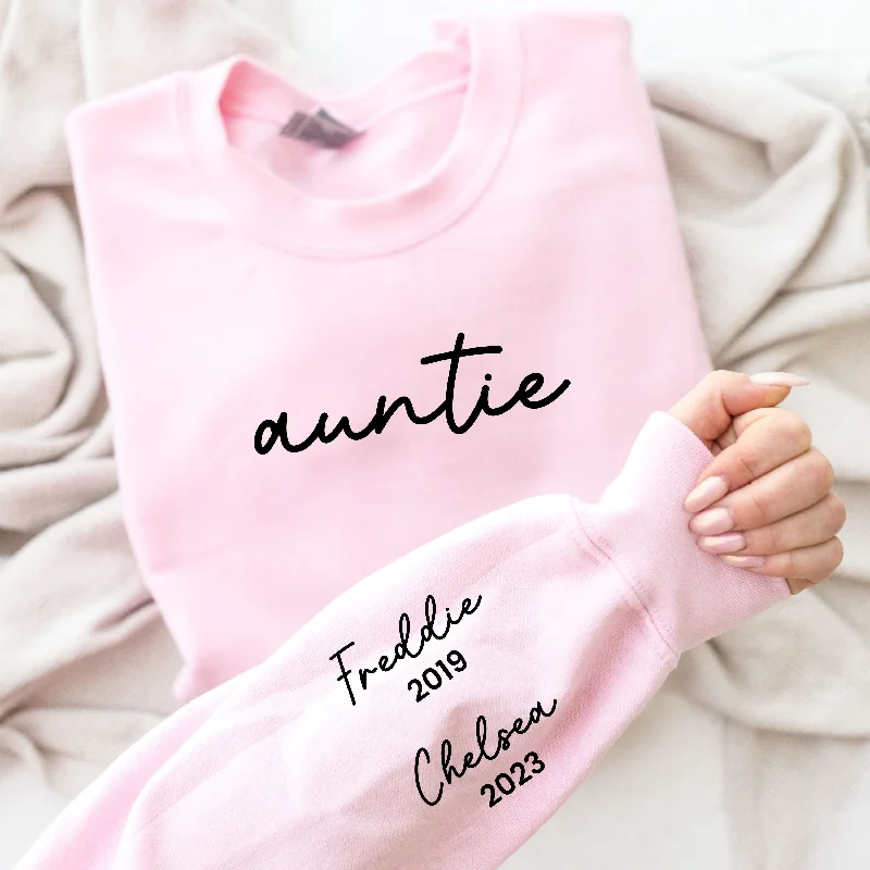 On My Sleeve Personalised Auntie Sweatshirt Bold Men's Animal