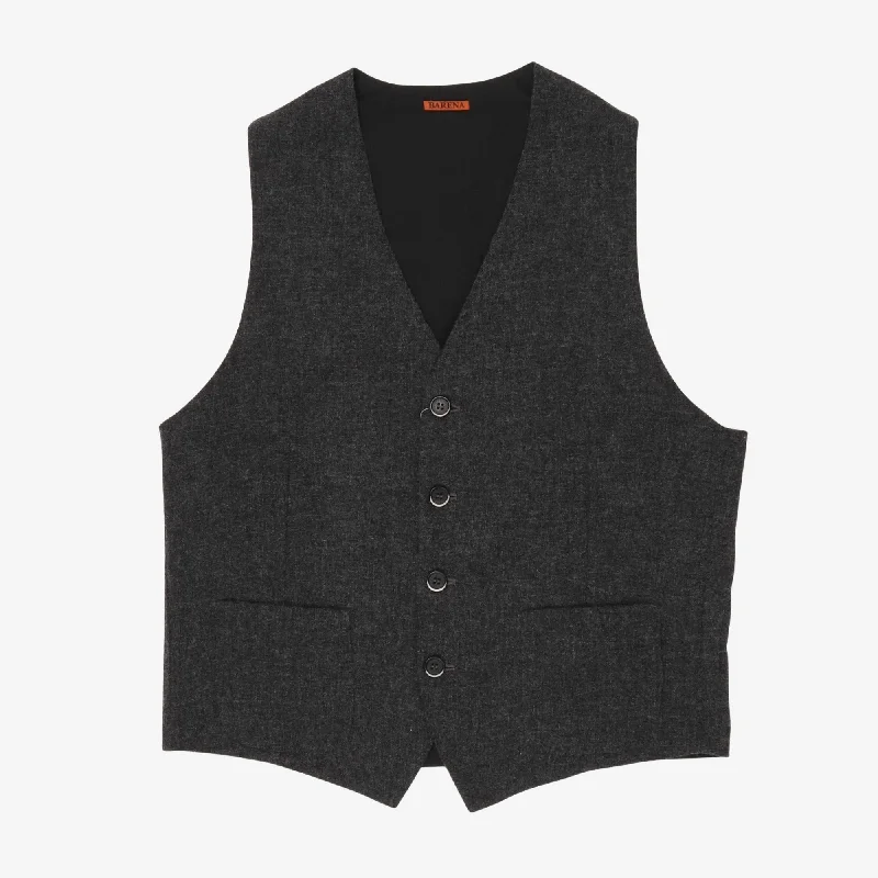 Wool Waistcoat Stylish Men's Tropical 