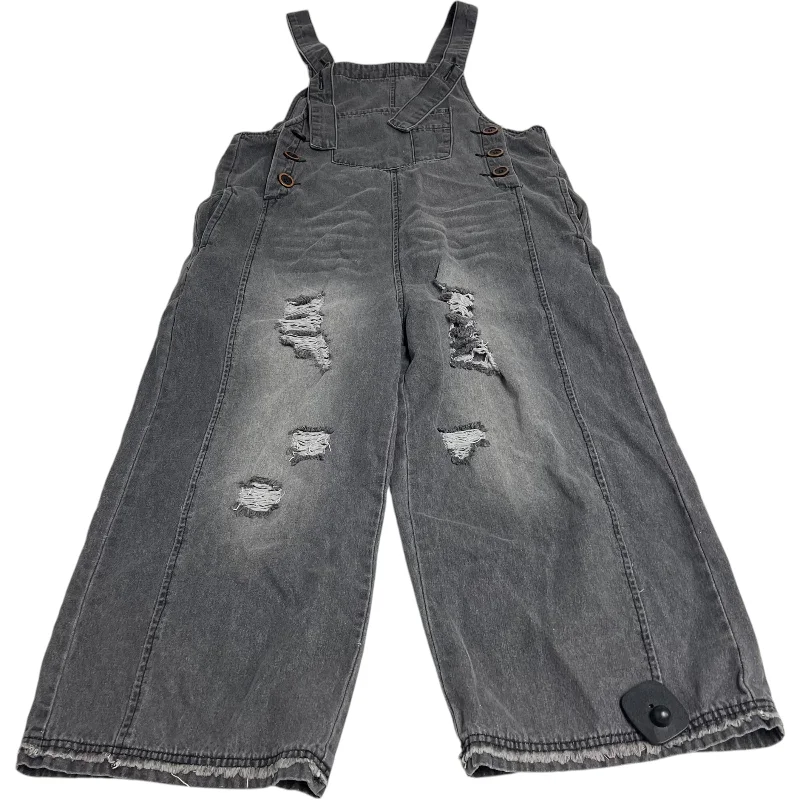 Overalls By Easel In Grey Denim, Size: S Earthy Men's Hemp