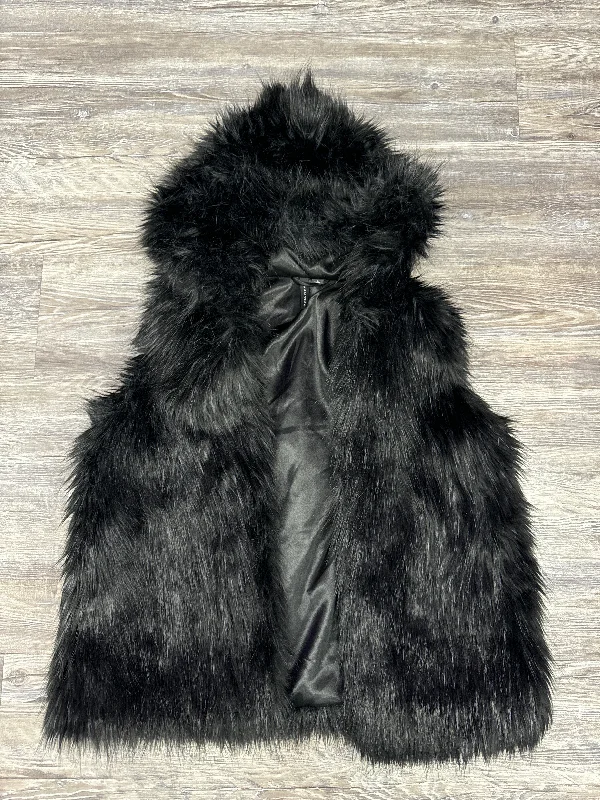 Vest Faux Fur & Sherpa By Willi Smith In Black, Size: L Modern Men's 