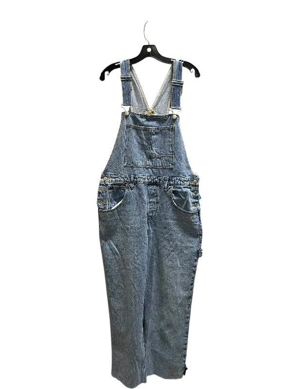 Overalls By Good American In Blue Denim, Size: 14 Sporty Men's Tennis